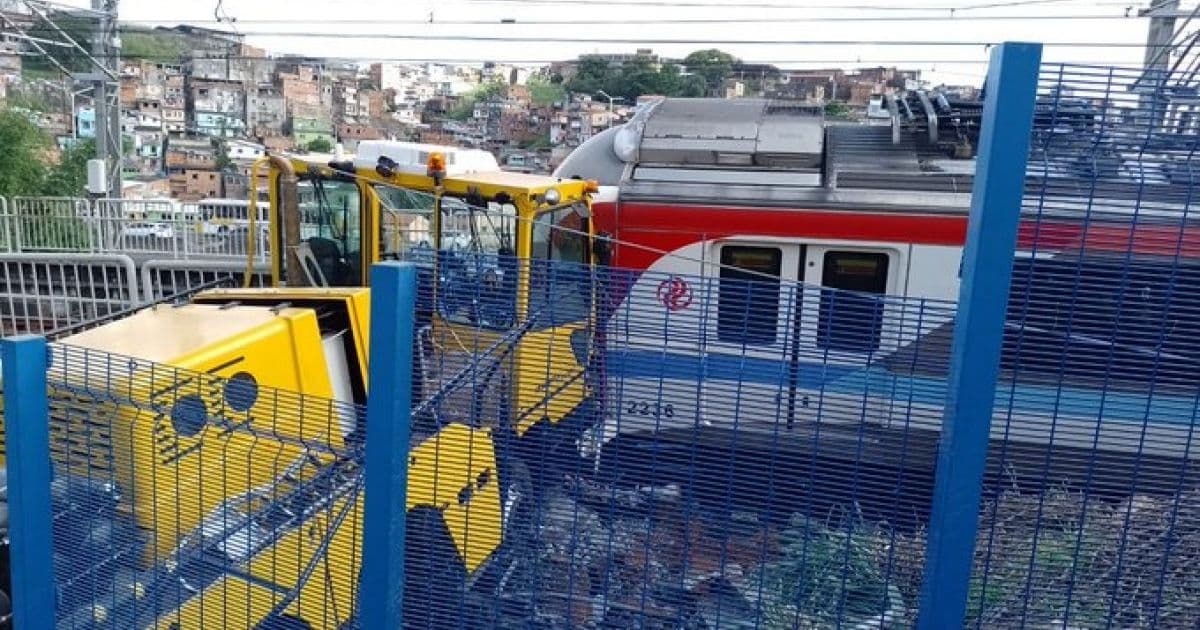 Acidente interrompe trecho da linha 1 do metrô entre o Acesso Norte e a Estação Pirajá