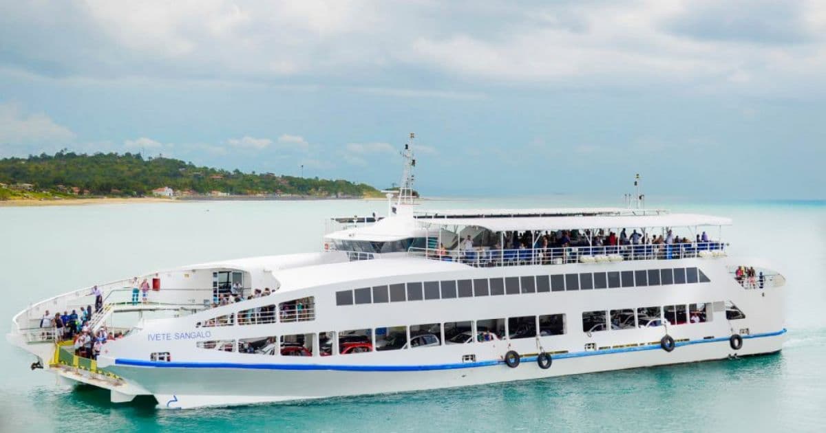 Ferry Ivete Sangalo continua em manutenção; sistema opera com 3 embarcações nesta terça