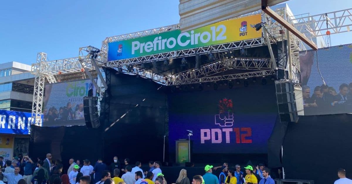 Sem vice, PDT oficializa candidatura de Ciro Gomes