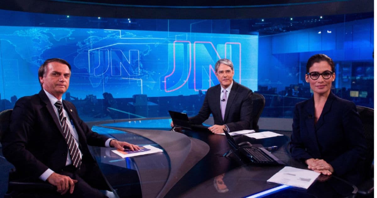 Globo confirma entrevista de Bolsonaro no JN, após dizer que ele não iria