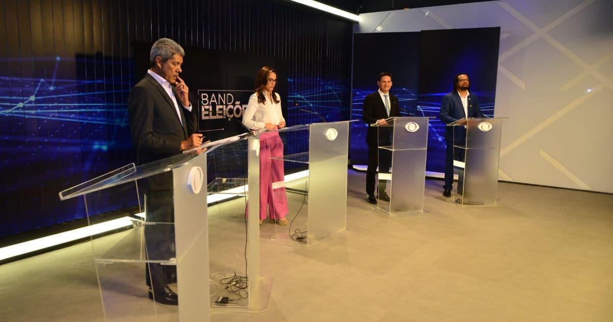 Candidatos dividem ataques entre Bolsonaro e ACM Neto no segundo bloco do debate