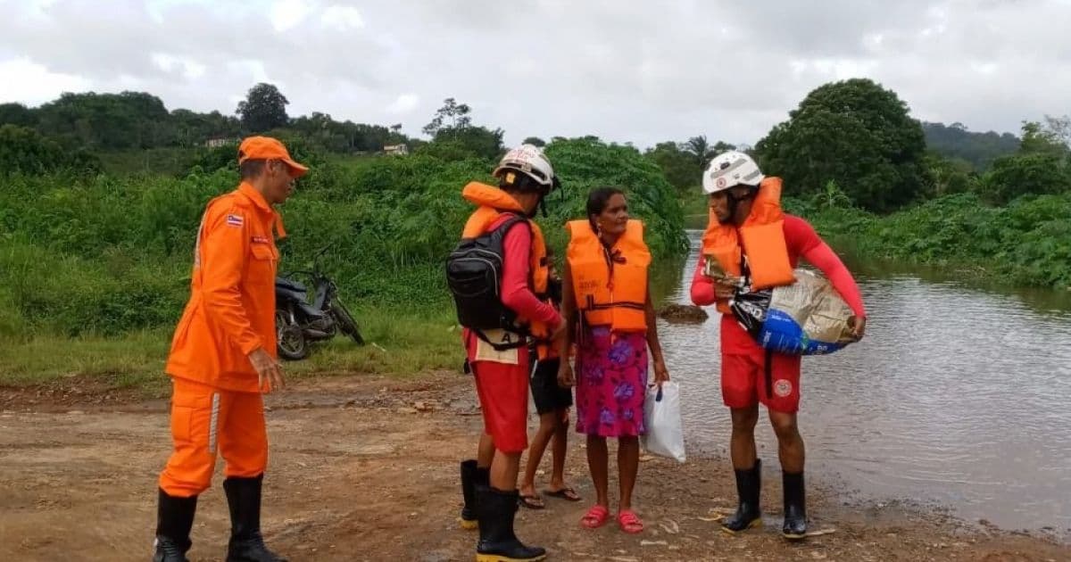 Mais de 65 mil pessoas foram atingidas pela chuva na Bahia; 495 estão desabrigadas