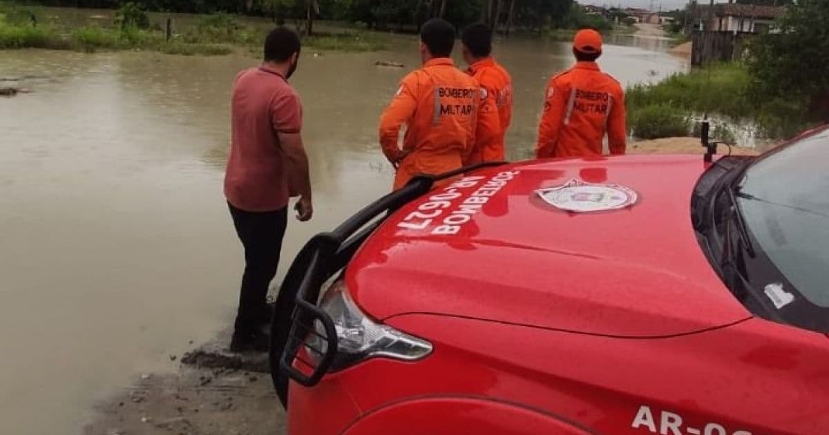 Chuvas atingem 51 municípios da Bahia; 16 estão em estado de emergência