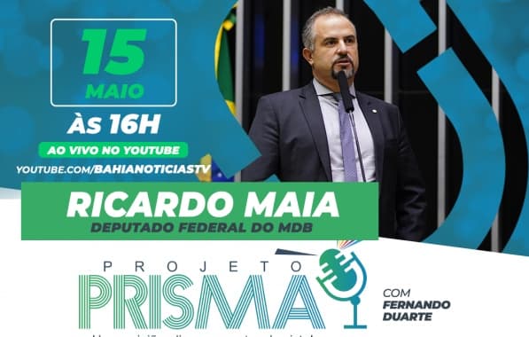 Deputado Ricardo Maia é o entrevistado do Projeto Prisma nesta segunda-feira