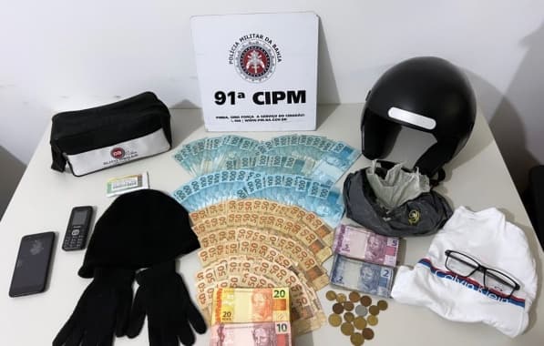 Homem é preso com R$ 17 mil após roubar Casa Lotérica no interior da Bahia