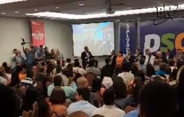 VÍDEO: Sob gritos de "prefeito", Antonio Brito é ovacionado em encontro do PSD em Salvador