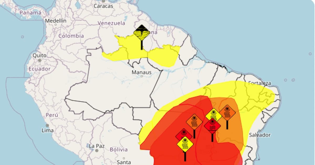 Inmet: Bahia entra na lista de estados com alerta vermelho para calor extremo