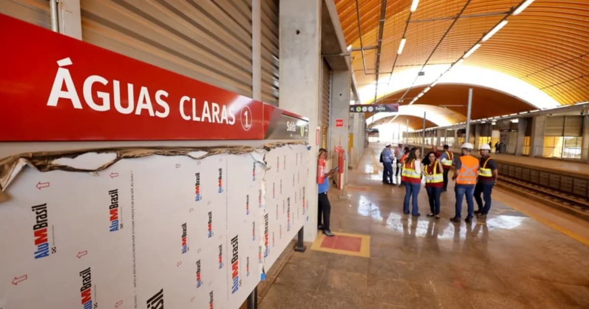 Entrega da estação Águas Claras do metrô depende de "questões burocráticas" junto a prefeitura, diz CTB
