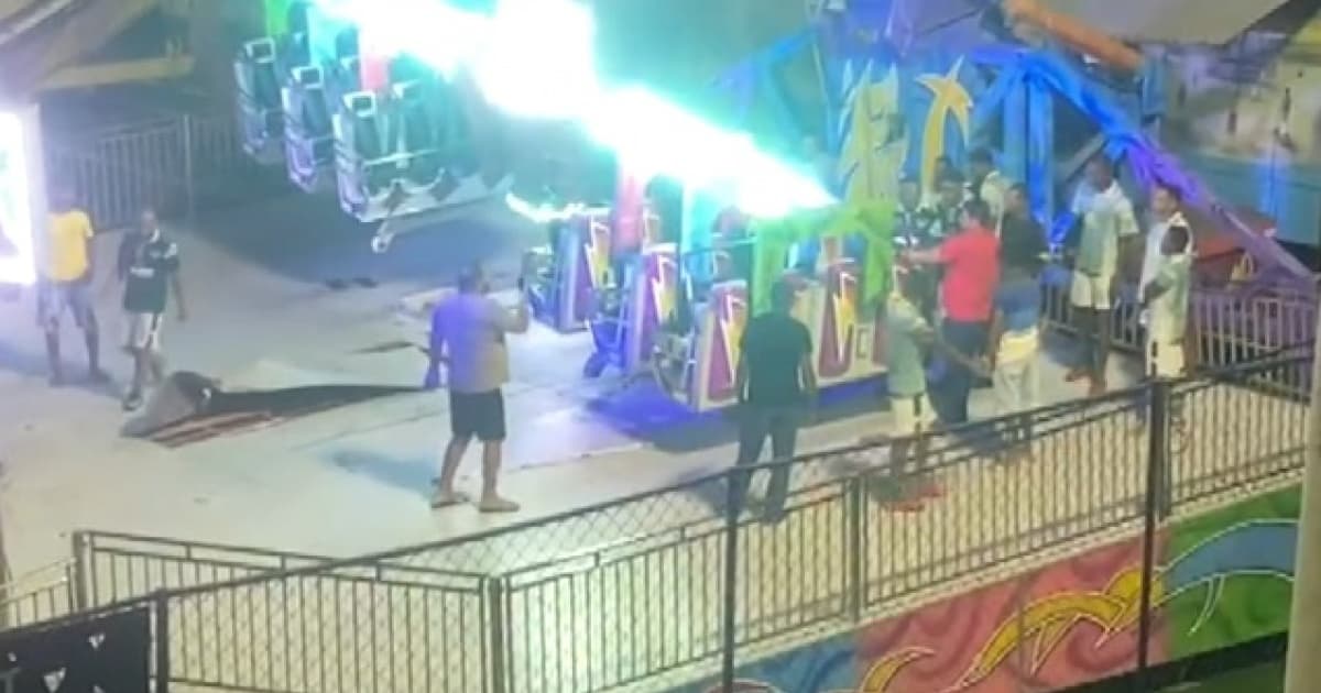 Jovem fica gravemente ferido após acidente em parque de diversões em Salvador