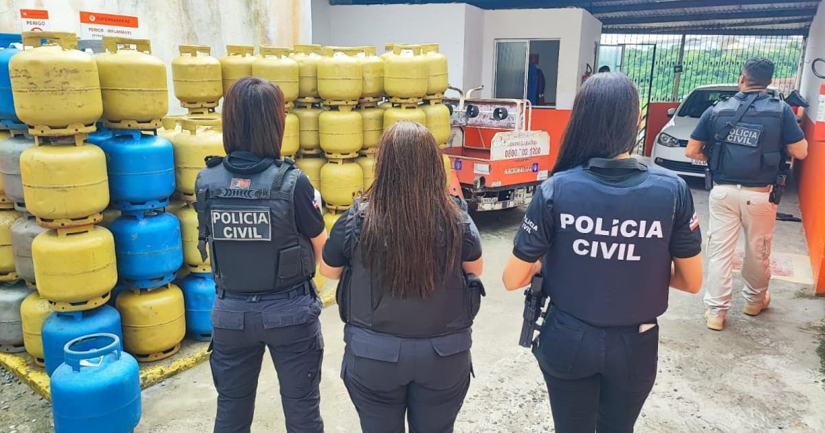 Polícia Civil autua dois estabelecimentos por venda ilegal de gás de cozinha em Salvador
