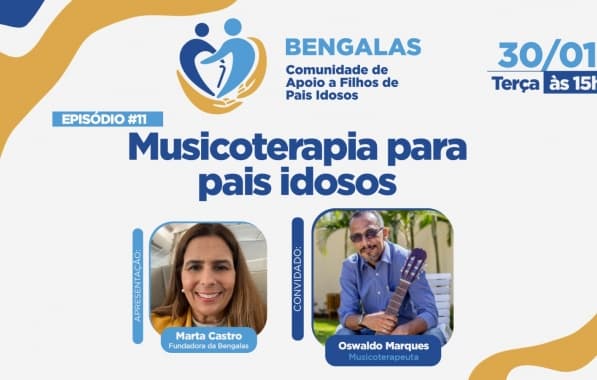 Podcast Bengalas explica como a musicoterapia pode ajudar no cuidado com idosos