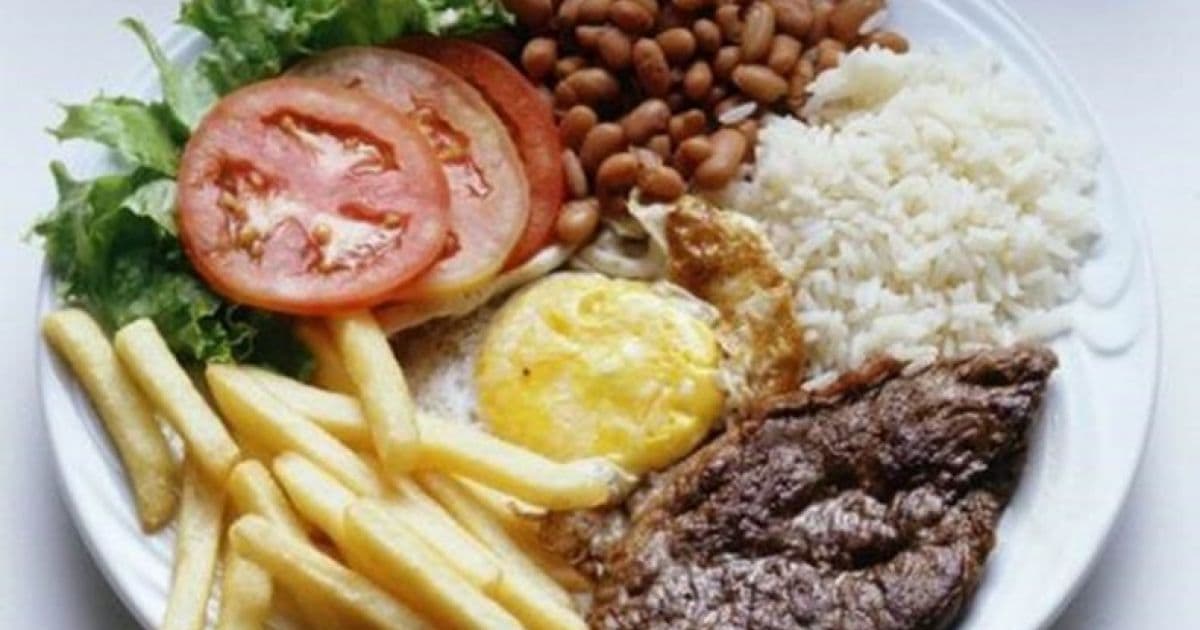 Estudo aponta excesso de calorias no 'prato feito' dos restaurantes brasileiros