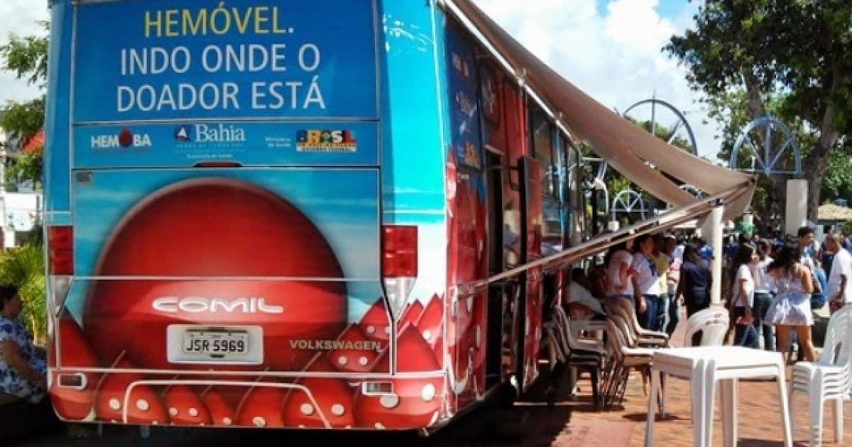Hemoba realiza coleta em Salvador e Feira para aumentar estoques para Carnaval