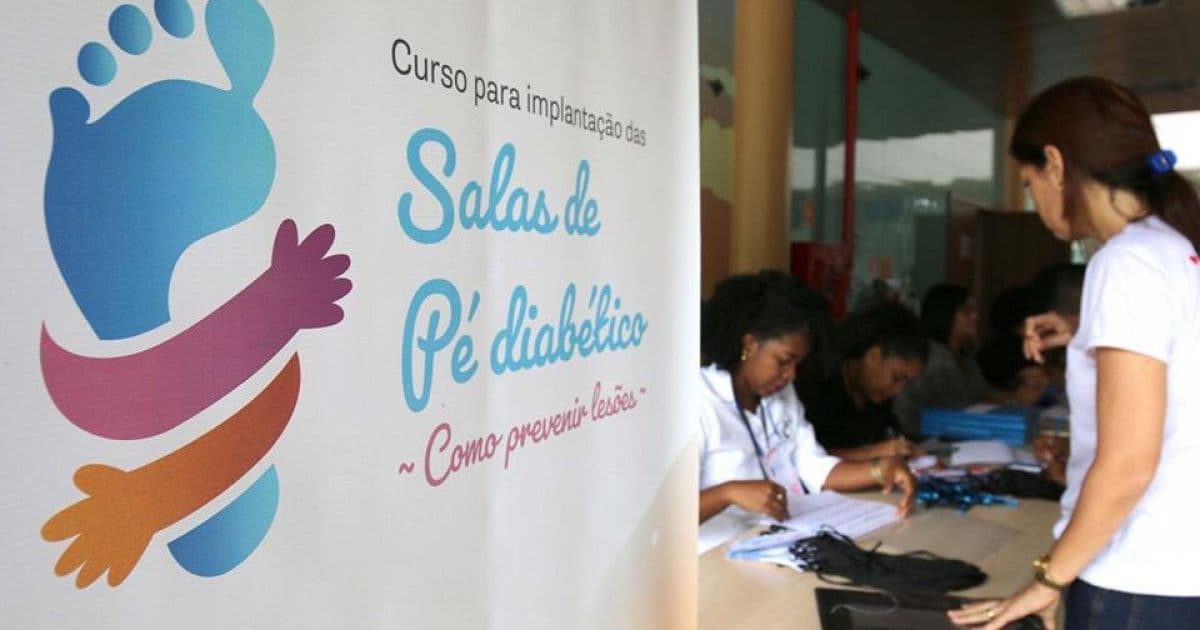 Sesab lança capacitação para profissionais de 64 municípios para tratamento de pé diabético