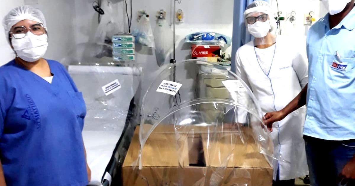 Bolhas de contenção e intubação são entregues em unidades de Saúde de 72 municípios