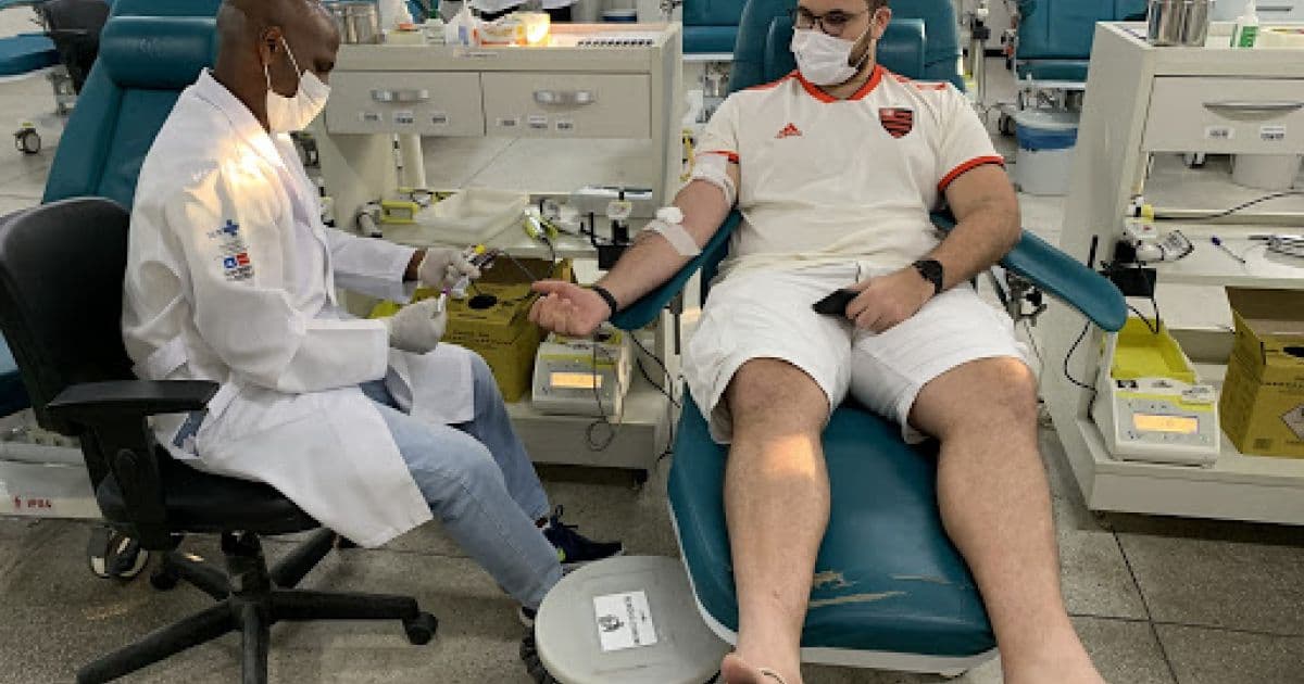 Positivado para Covid com sintoma aparente fica inapto para doação de sangue por um mês