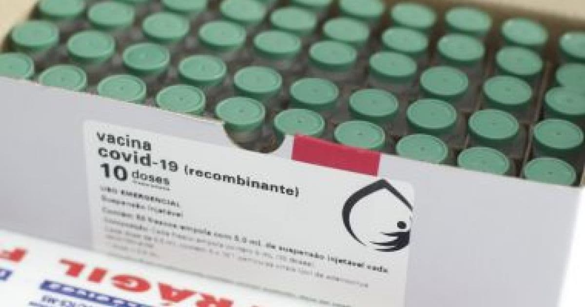 Bahia recebe nova remessa com 227 mil doses de vacinas contra Covid-19