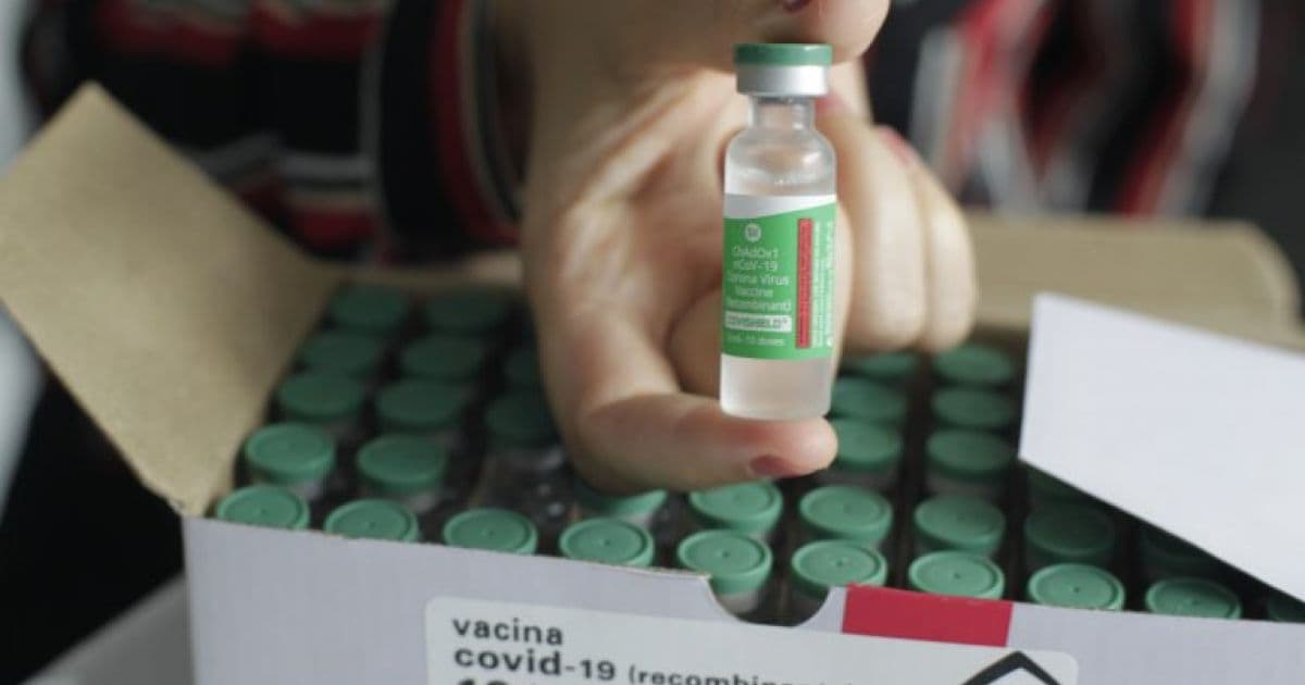 Bahia recebe mais 491 mil doses de vacina da AstraZeneca para segunda aplicação