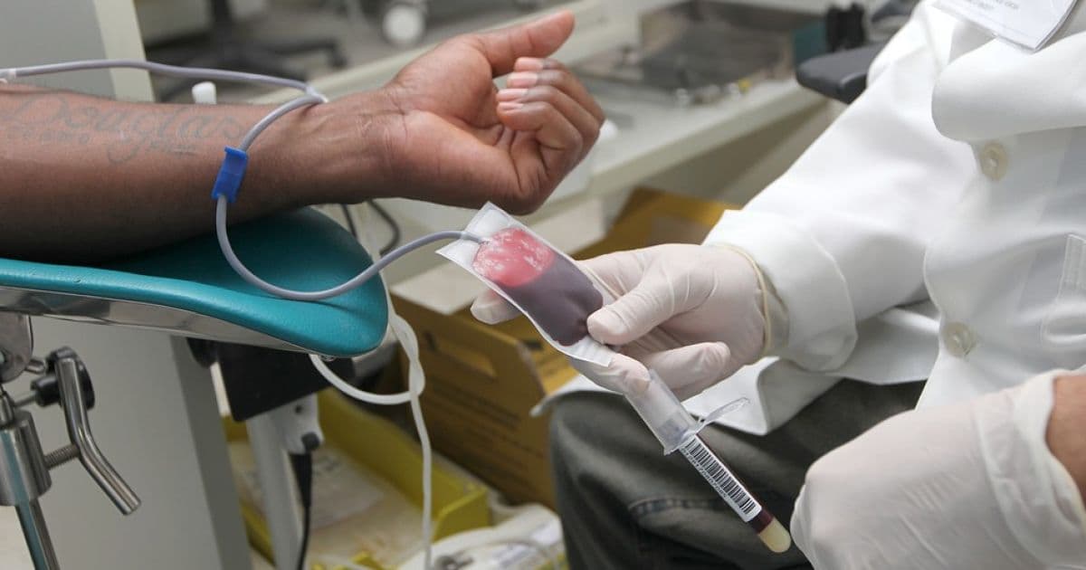 Estoque de sangue com fator O+ e O- estão em estado 'crítico' na Hemoba