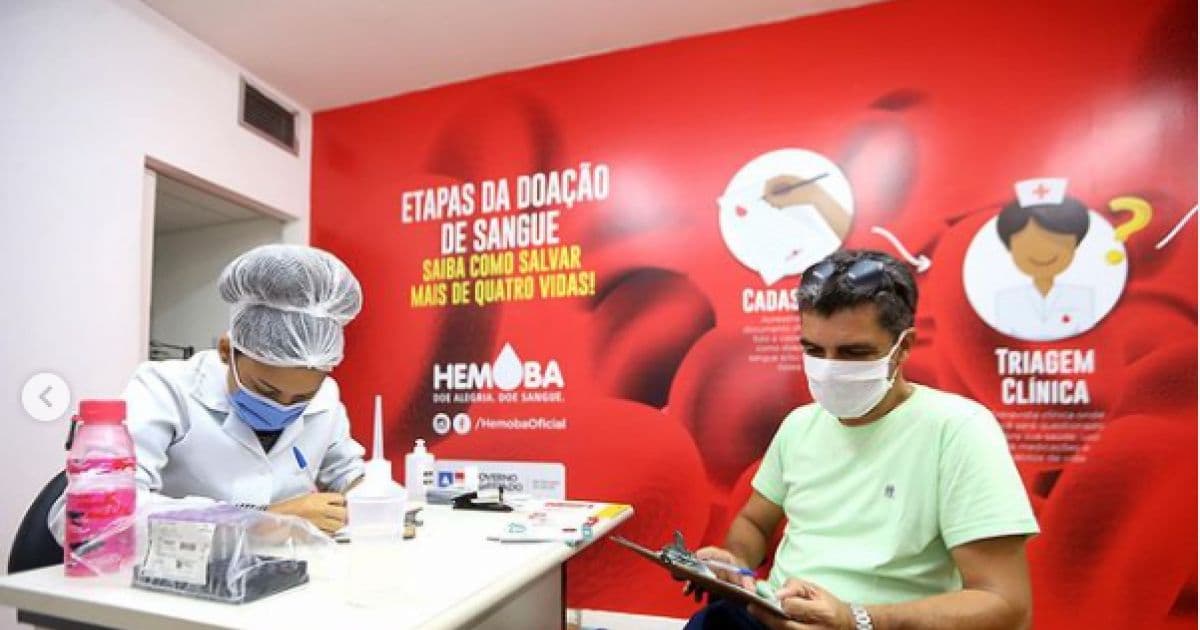 Hemoba inicia campanha 'Junho Vermelho' para incentivo à doação de sangue