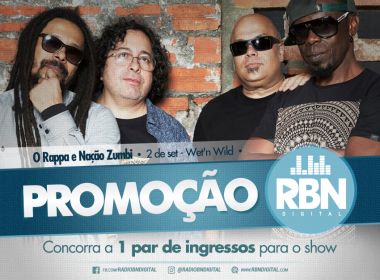 RBN sorteia par de ingressos pra show d’O Rappa em Salvador 