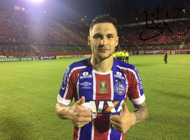 Capitão do Bahia, Tiago comemora mais um troféu com a camisa tricolor