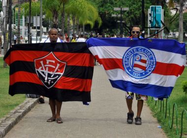 Pesquisa aponta empate técnico das torcidas de Bahia e Vitória na região Nordeste