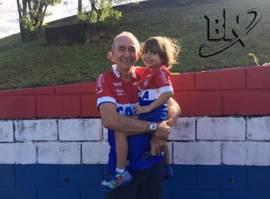 Com apenas três anos, pequeno torcedor do Bahia tem associação paga até os 12 pelo avô