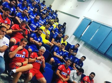 Presidente do Bahia posta foto e revela presenças de Guilherme e Shaylon no Fazendão