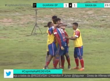 Copa São Paulo: Bahia empata com o Guarani e classificação será decidida na última rodada