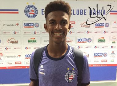 Com apenas 16 anos, Douglas Borel mostra personalidade em estreia no Bahia