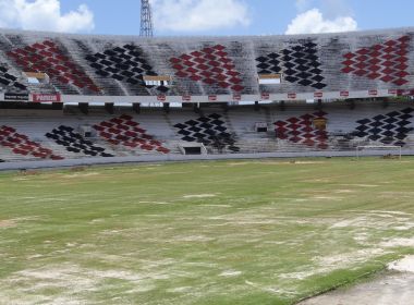 Preocupado com o gramado do Arruda, Bahia vai consultar Liga do Nordeste