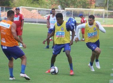 Parte do grupo do Bahia treina em Salvador; Yuri retorna após cirurgia