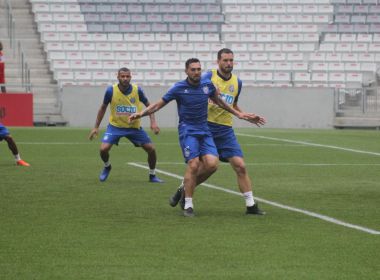 Na Arena da Baixada, Bahia finaliza preparação para encarar o Athletico-PR