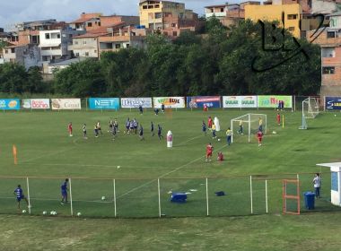 Em treino fechado, elenco do Bahia intensifica parte tática no Fazendão