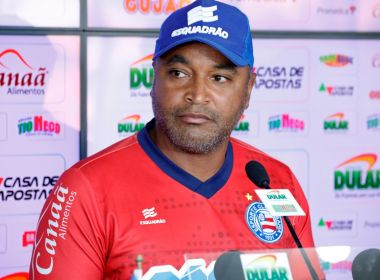 Com fase difícil no Bahia, Roger fala em buscar equilíbrio e passar confiança aos atletas