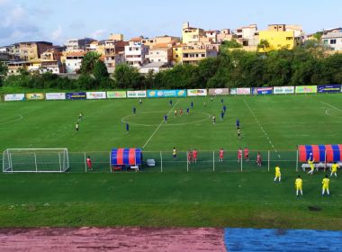Com treino coletivo, Bahia retoma treinamentos pensando no Vasco