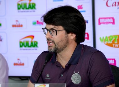 Bellintani vê oscilação normal do Bahia, mas admite: 'Não significa que esteja tudo certo'