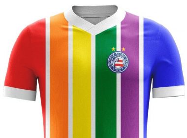 Torcida LGBTricolor vai lançar camisa arco-íris com escudo do Bahia: 'Viemos para ficar'