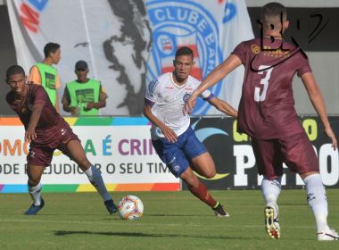 Bahia abre o placar, mas sofre o empate do Jacuipense no final pelo Campeonato Baiano