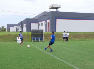 Recuperado de lesão no pé, Rodriguinho faz treino com bola no Bahia
