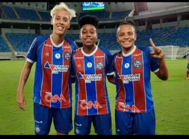 Feminino: Bahia goleia o Cruzeiro-RN e fecha 1ª fase com 100% de aproveitamento