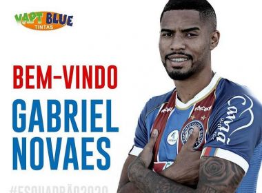 Bahia oficializa a contratação do atacante Gabriel Novaes