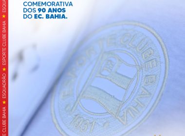 Bahia lança réplica do 1º uniforme do clube para comemorar 90 anos
