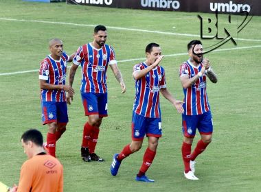 Com quatro gols de Gilberto, Bahia massacra o Altos-PI em Pituaçu