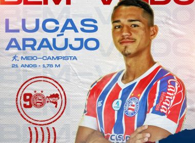 Bahia oficializa a contratação do volante Lucas Araújo, ex-Grêmio
