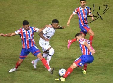 Com três gols relâmpagos, Bahia vence o Santos na estreia do Campeonato Brasileiro