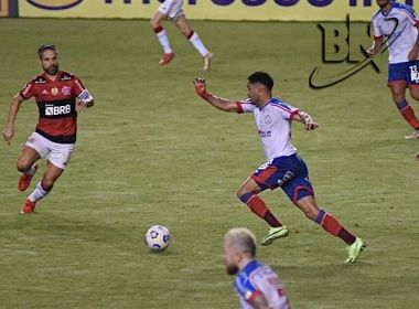Bahia é dominado e leva cinco do Flamengo no estádio de Pituaçu