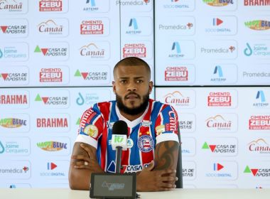Com a camisa 88, Cirino destaca recuperação física para voltar e 'ajudar o Bahia'