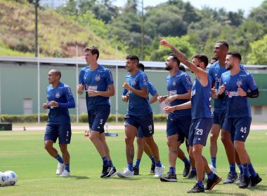 Bahia faz físico e tático antes de viagem para BH
